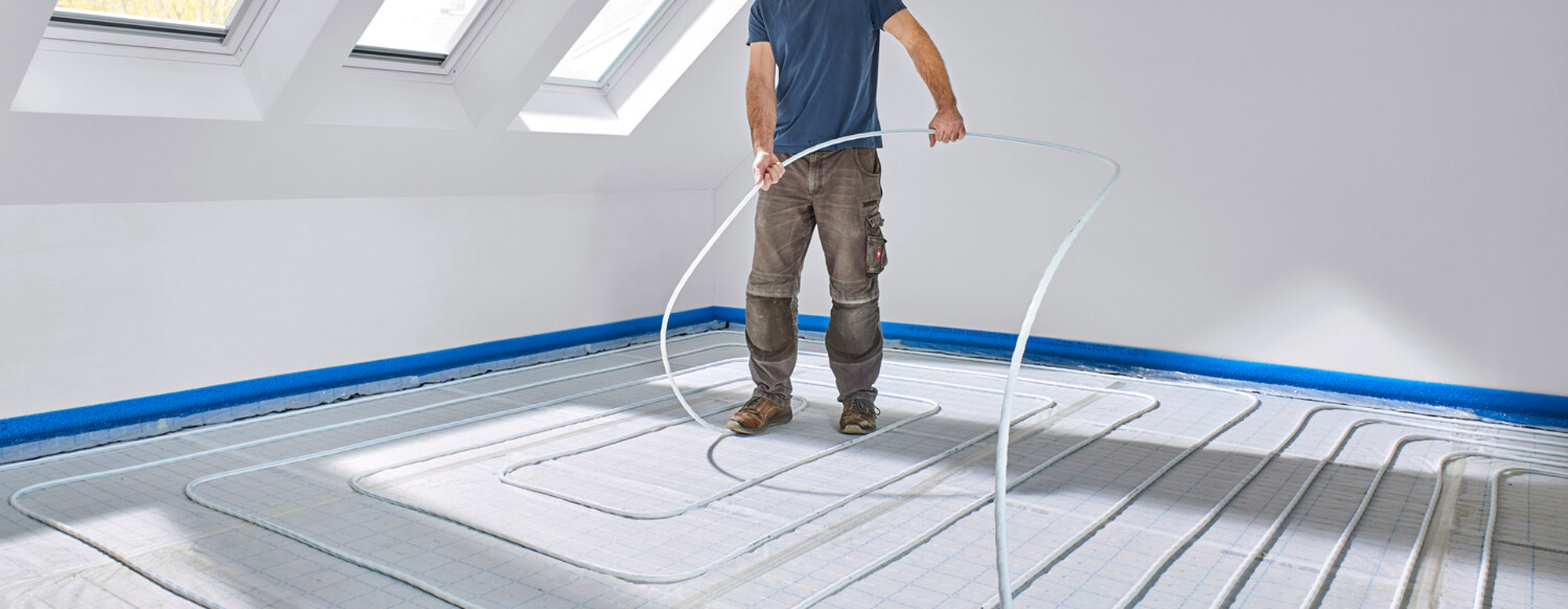 Wand- und Fußbodenheizung